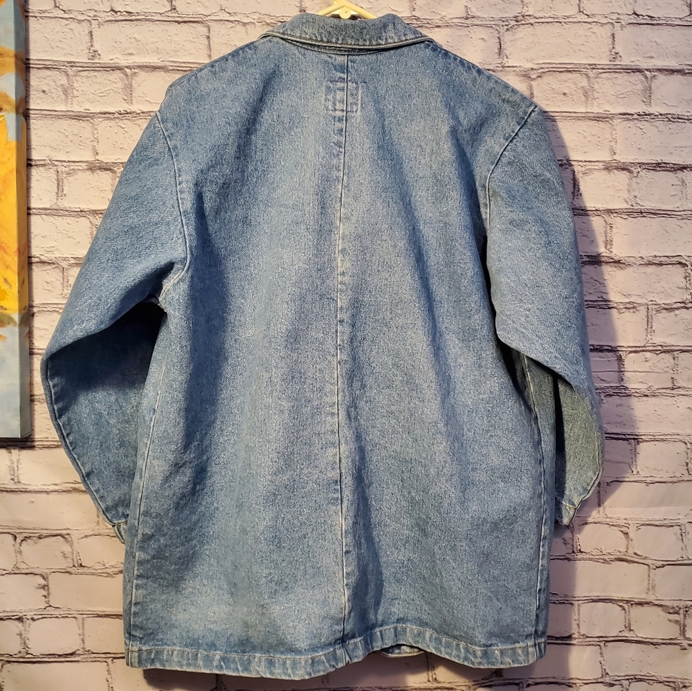 5 for 55$ Vintage 1980's Sunbelt Denim jacket size Large - Picture 3 of 8